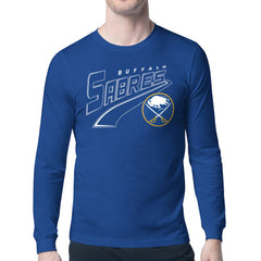 NHL Buffalo Sabres Starter Modern Tailsweep Long Sleeve T-Shirt - Royal