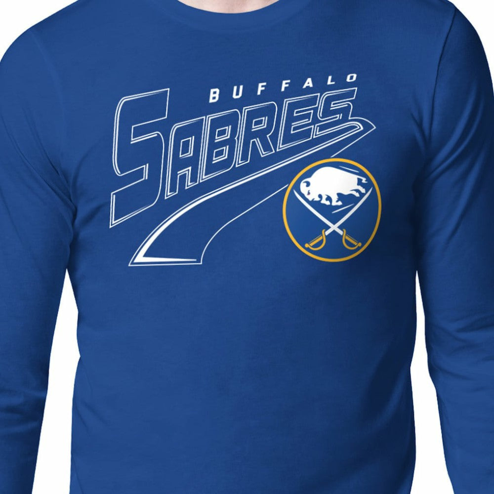 NHL Buffalo Sabres Starter Modern Tailsweep Long Sleeve T-Shirt - Royal