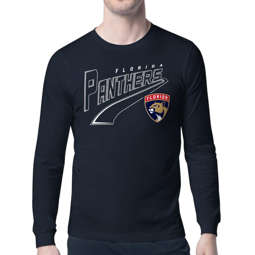 NHL Florida Panthers Starter Modern Tailsweep Long Sleeve T-Shirt - Navy