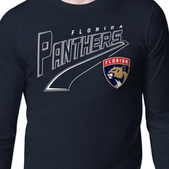 NHL Florida Panthers Starter Modern Tailsweep Long Sleeve T-Shirt - Navy