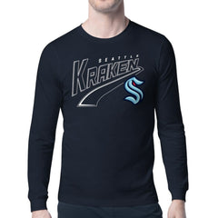 NHL Seattle Kraken Starter Modern Tailsweep Long Sleeve T-Shirt - Deep Sea Blue