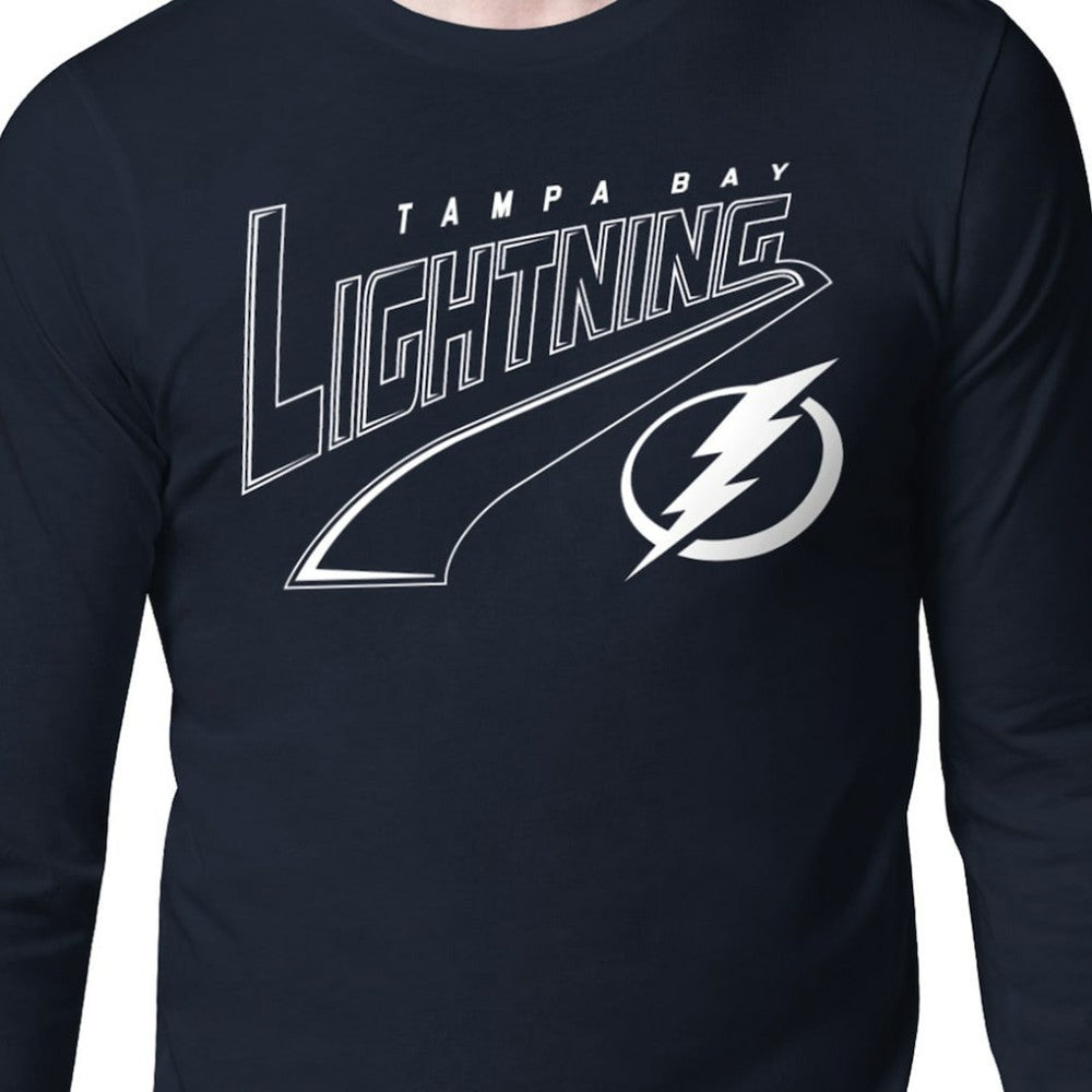 NHL Tampa Bay Lightning Starter Modern Tailsweep Long Sleeve T-Shirt - Blue