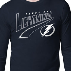 NHL Tampa Bay Lightning Starter Modern Tailsweep Long Sleeve T-Shirt - Blue