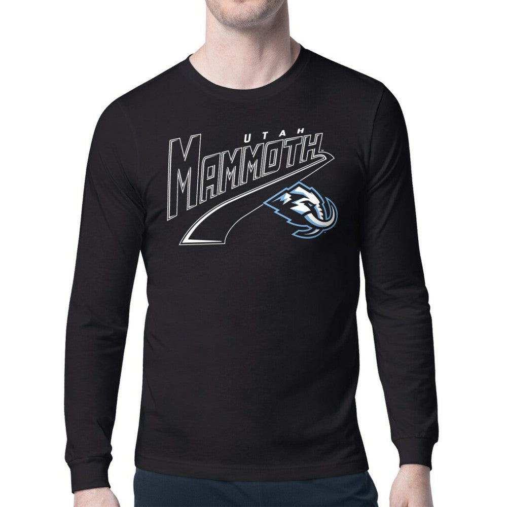 NHL Utah Mammoth Starter Modern Tailsweep Long Sleeve T-Shirt - Black