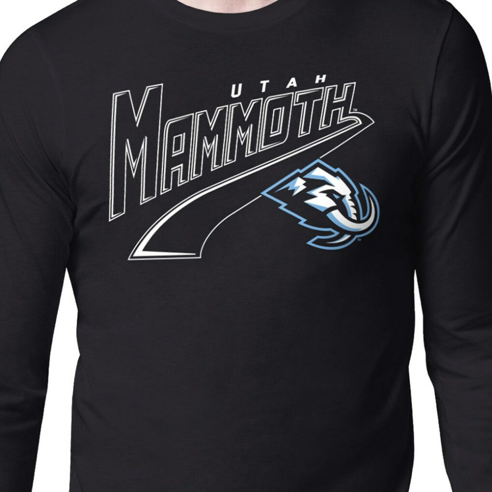 NHL Utah Mammoth Starter Modern Tailsweep Long Sleeve T-Shirt - Black