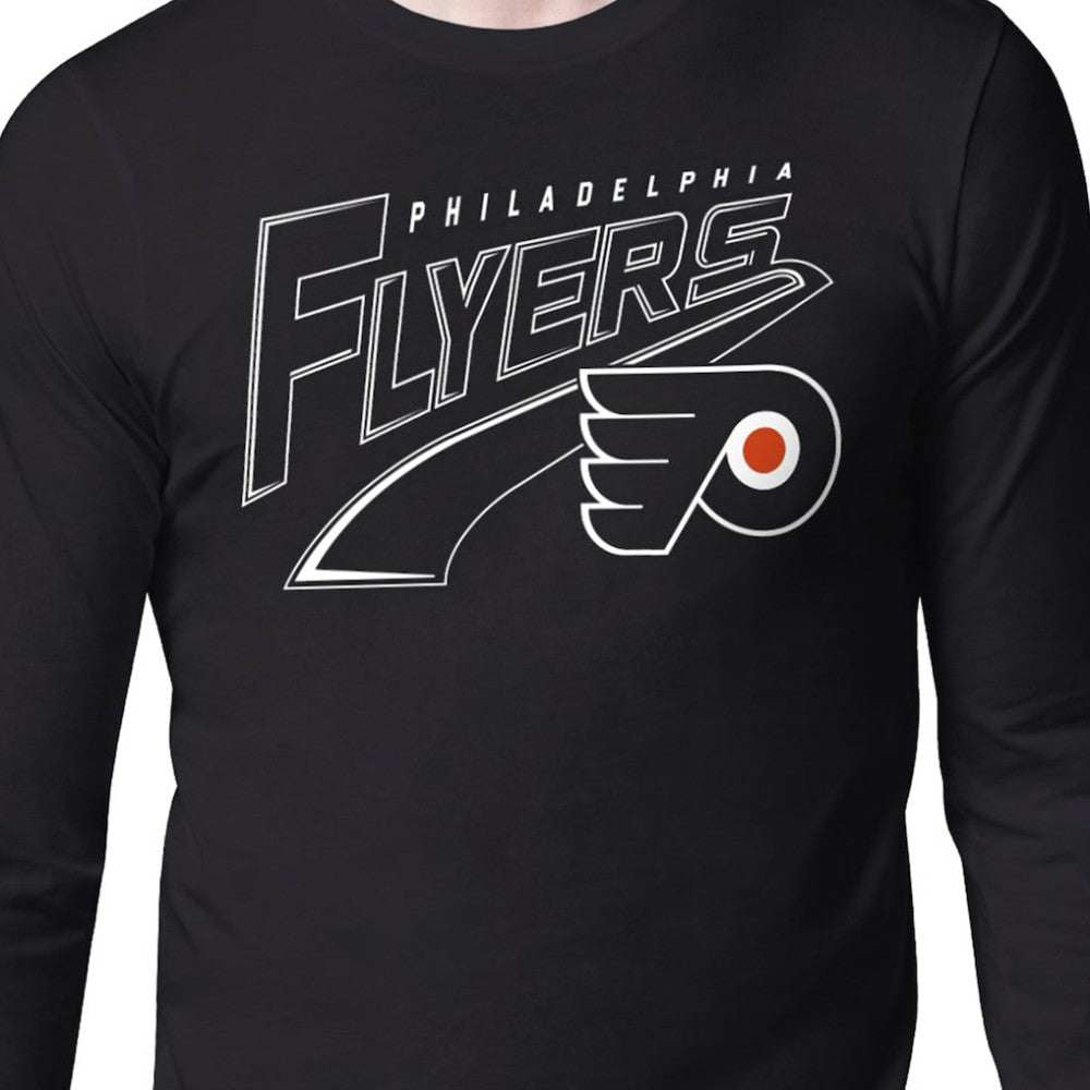 NHL Philadelphia Flyers Starter Modern Tailsweep Long Sleeve T-Shirt - Black