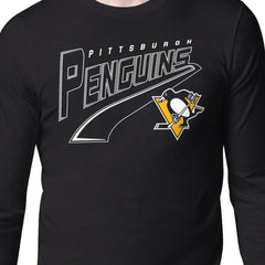 NHL Pittsburgh Penguins Starter Modern Tailsweep Long Sleeve T-Shirt - Black