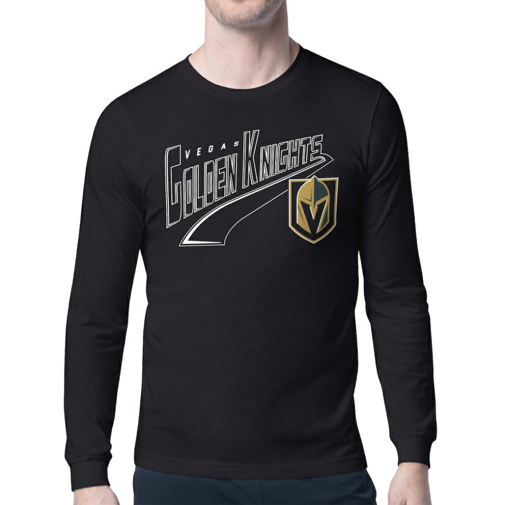 NHL Vegas Golden Knights Starter Modern Tailsweep Long Sleeve T-Shirt - Black