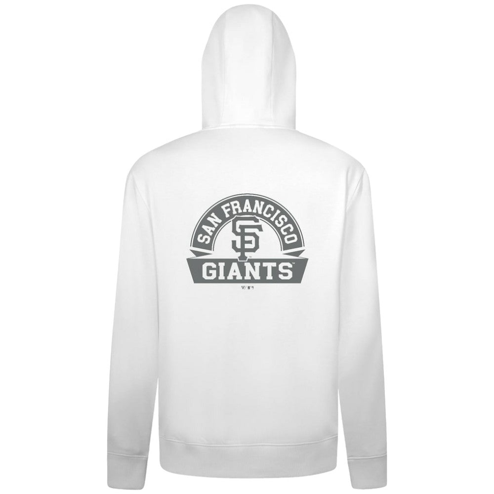 San Francisco Giants Levelwear Podium Banner Arch Full-Zip Hoodie - White Hoodies