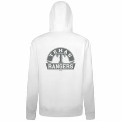 Texas Rangers Levelwear Podium Banner Arch Full-Zip Hoodie - White Hoodies