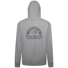 Toronto Blue Jays Levelwear Podium Banner Arch Full-Zip Hoodie - Heather Gray Hoodies