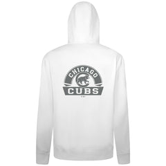 Chicago Cubs Levelwear Podium Banner Arch Full-Zip Hoodie - White Hoodies