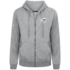 Cincinnati Reds Levelwear Podium Banner Arch Full-Zip Hoodie - Heather Gray Hoodies