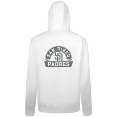 San Diego Padres Levelwear Podium Banner Arch Full-Zip Hoodie - White Hoodies