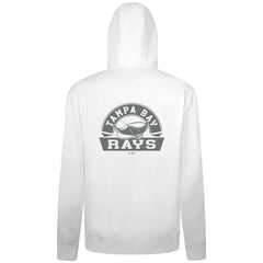 Tampa Bay Rays Levelwear Podium Banner Arch Full-Zip Hoodie - White Hoodies