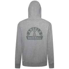 Los Angeles Angels Levelwear Podium Banner Arch Full-Zip Hoodie - Heather Gray Hoodies