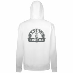 Los Angeles Angels Levelwear Podium Banner Arch Full-Zip Hoodie - White Hoodies