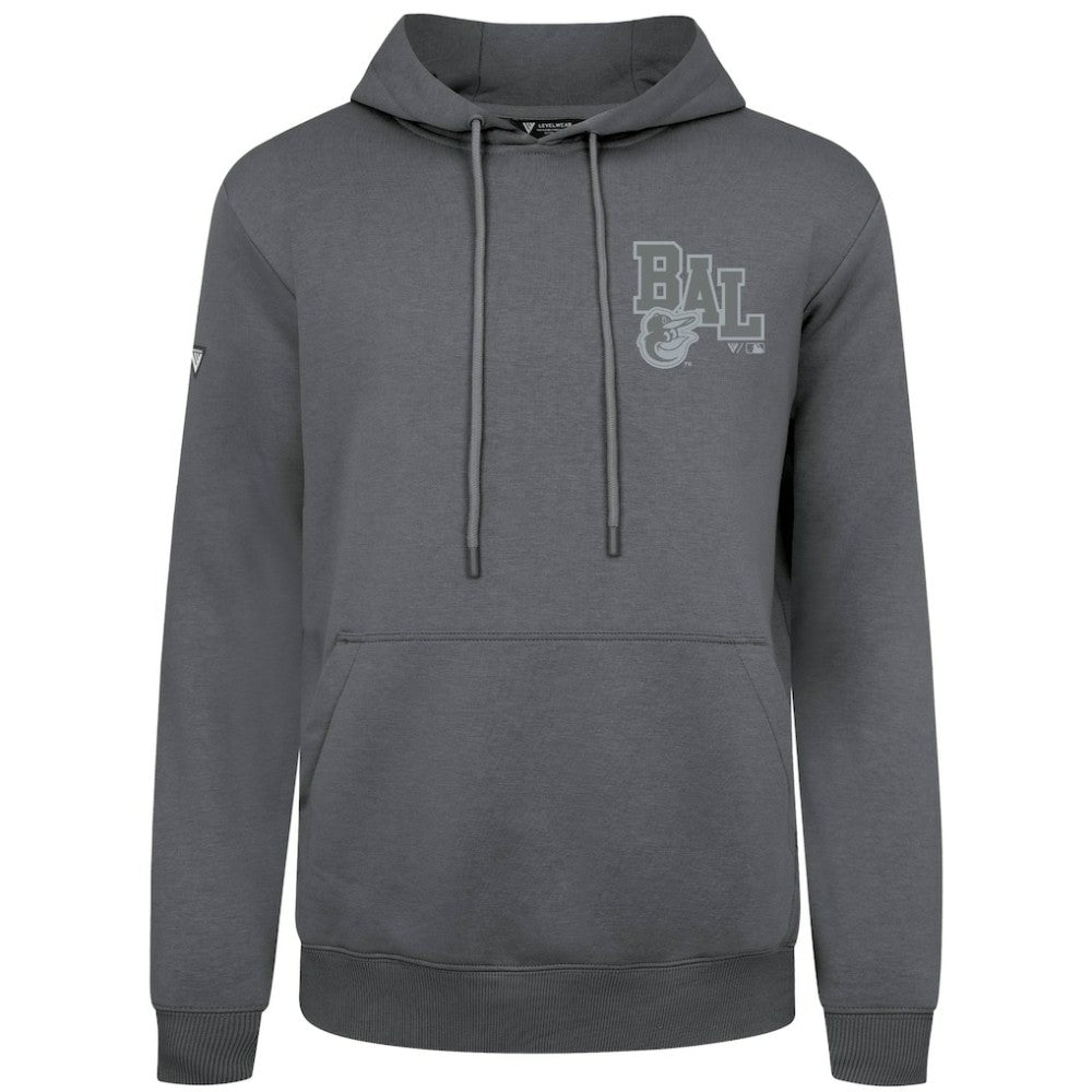 Baltimore Orioles Levelwear Podium Valiant Hoodie - Gray Hoodies