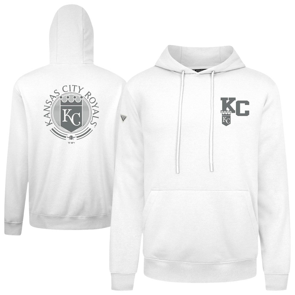 Kansas City Royals Levelwear Podium Valiant Hoodie - White Hoodies