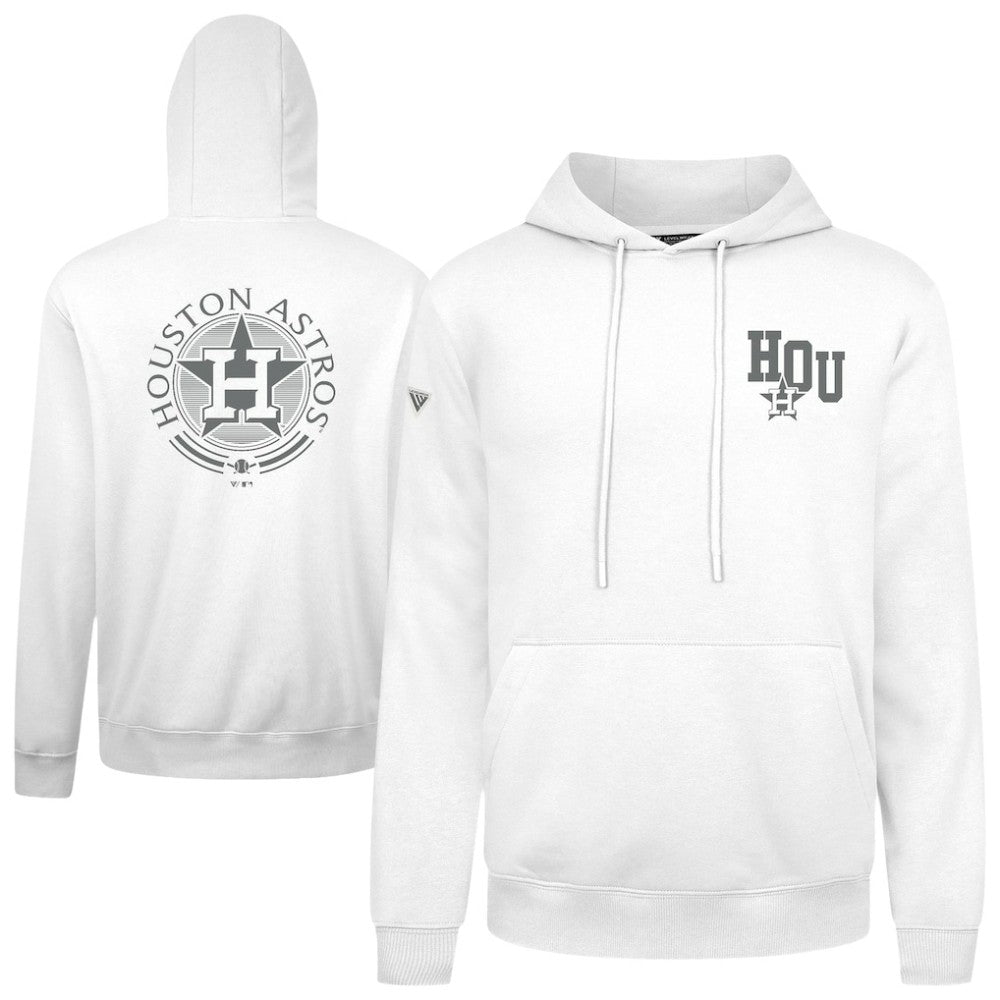 Houston Astros Levelwear Podium Valiant Hoodie - White Hoodies