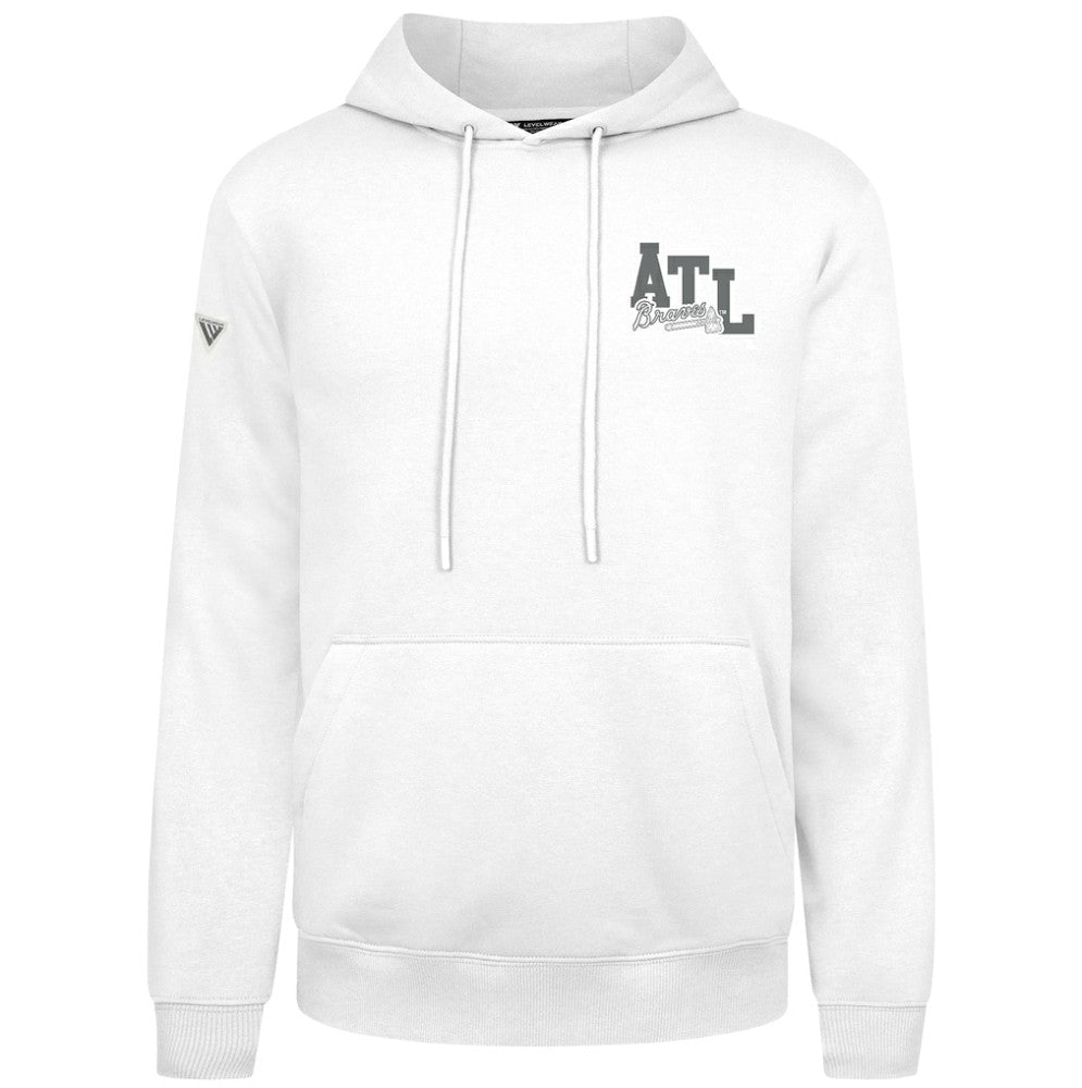 Atlanta Braves Levelwear Podium Valiant Hoodie - White Hoodies