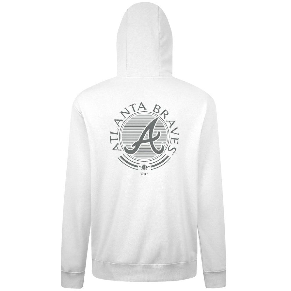 Atlanta Braves Levelwear Podium Valiant Hoodie - White Hoodies