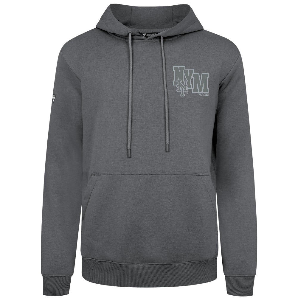 New York Mets Levelwear Podium Valiant Hoodie - Gray Hoodies