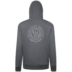 Milwaukee Brewers Levelwear Podium Valiant Hoodie - Gray Hoodies