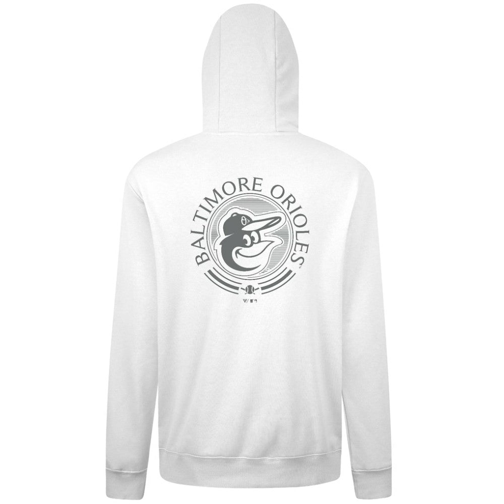 Baltimore Orioles Levelwear Podium Grain Hoodie - White Hoodies