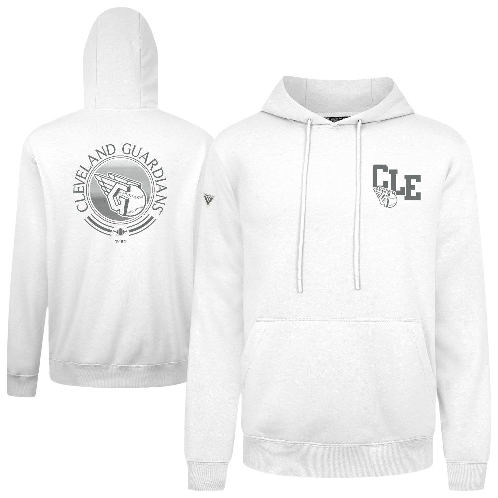 Cleveland Guardians Levelwear Podium Grain Hoodie - White Hoodies