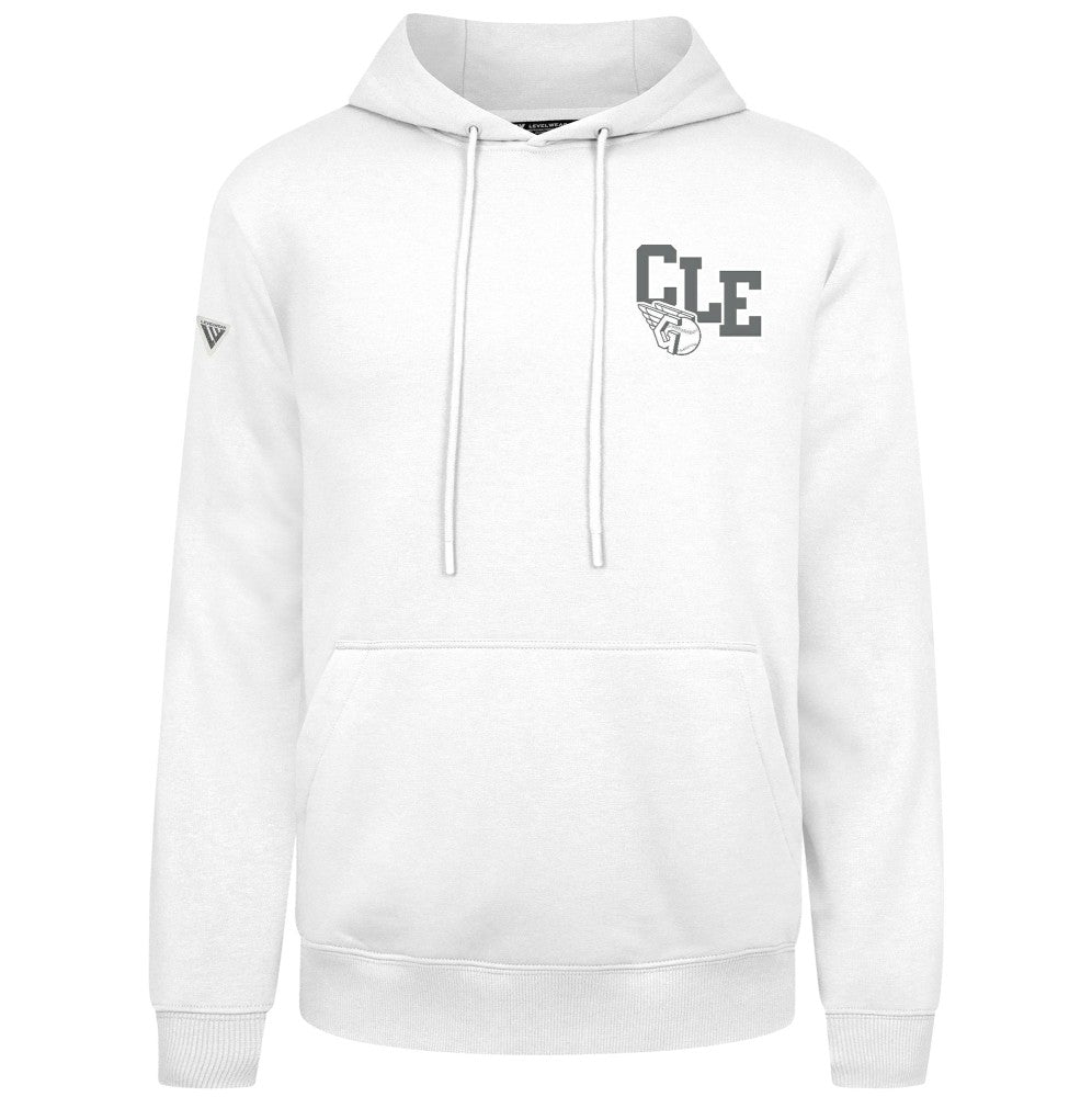 Cleveland Guardians Levelwear Podium Grain Hoodie - White Hoodies