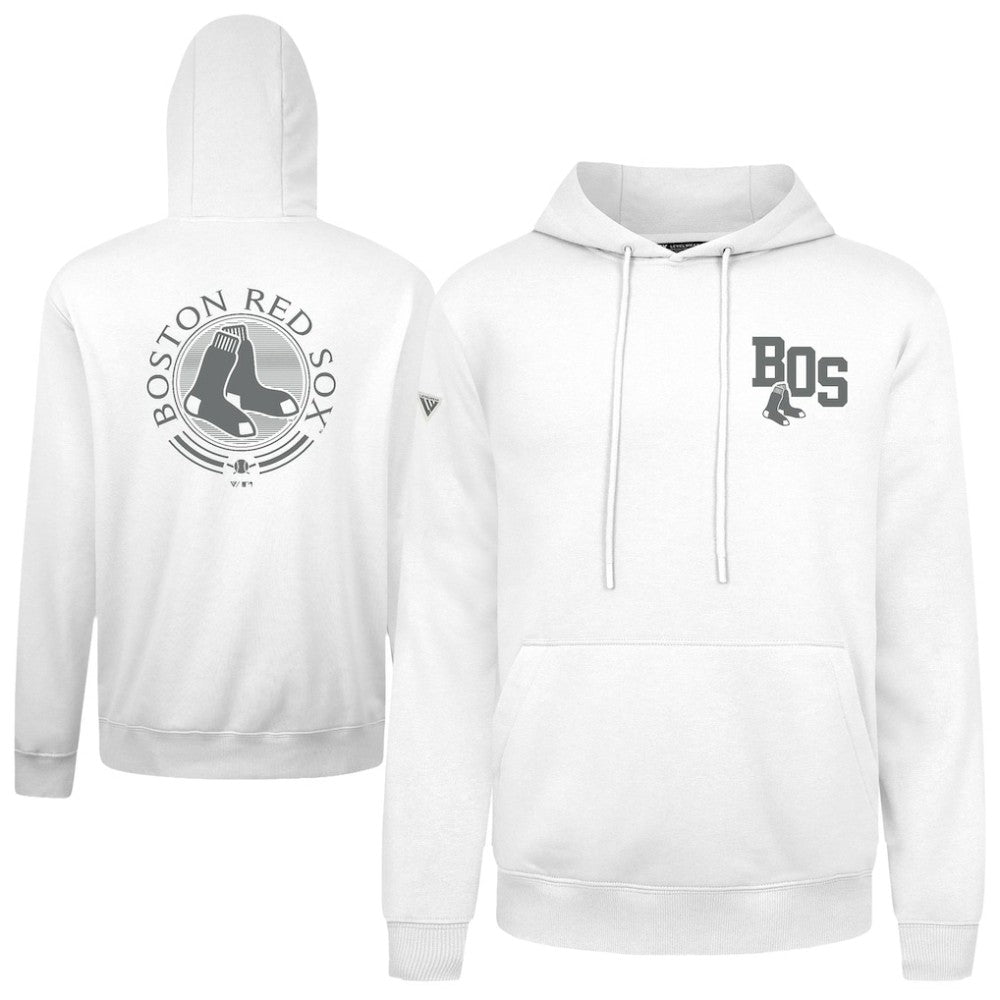 Boston Red Sox Levelwear Podium Grain Hoodie - White Hoodies