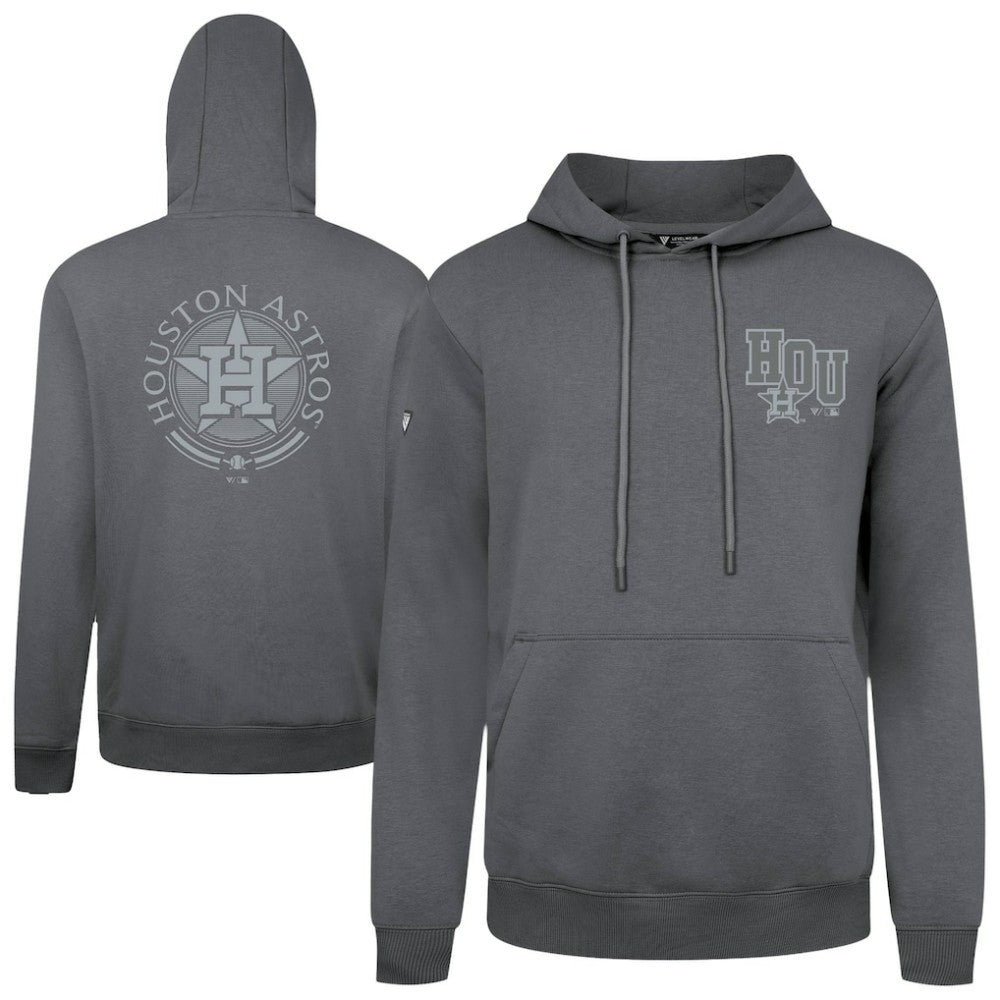 Houston Astros Levelwear Podium Grain Hoodie - Gray Hoodies