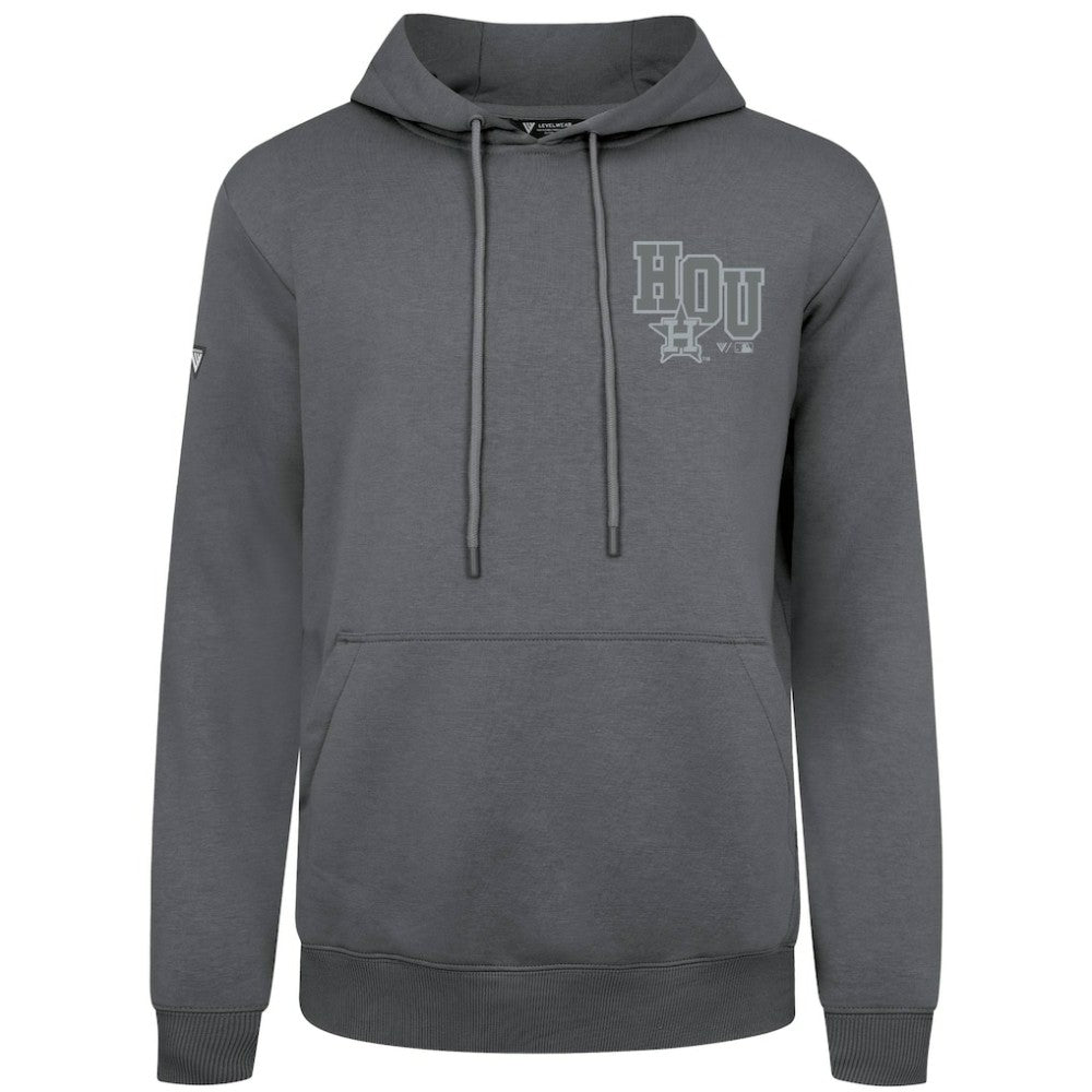 Houston Astros Levelwear Podium Grain Hoodie - Gray Hoodies