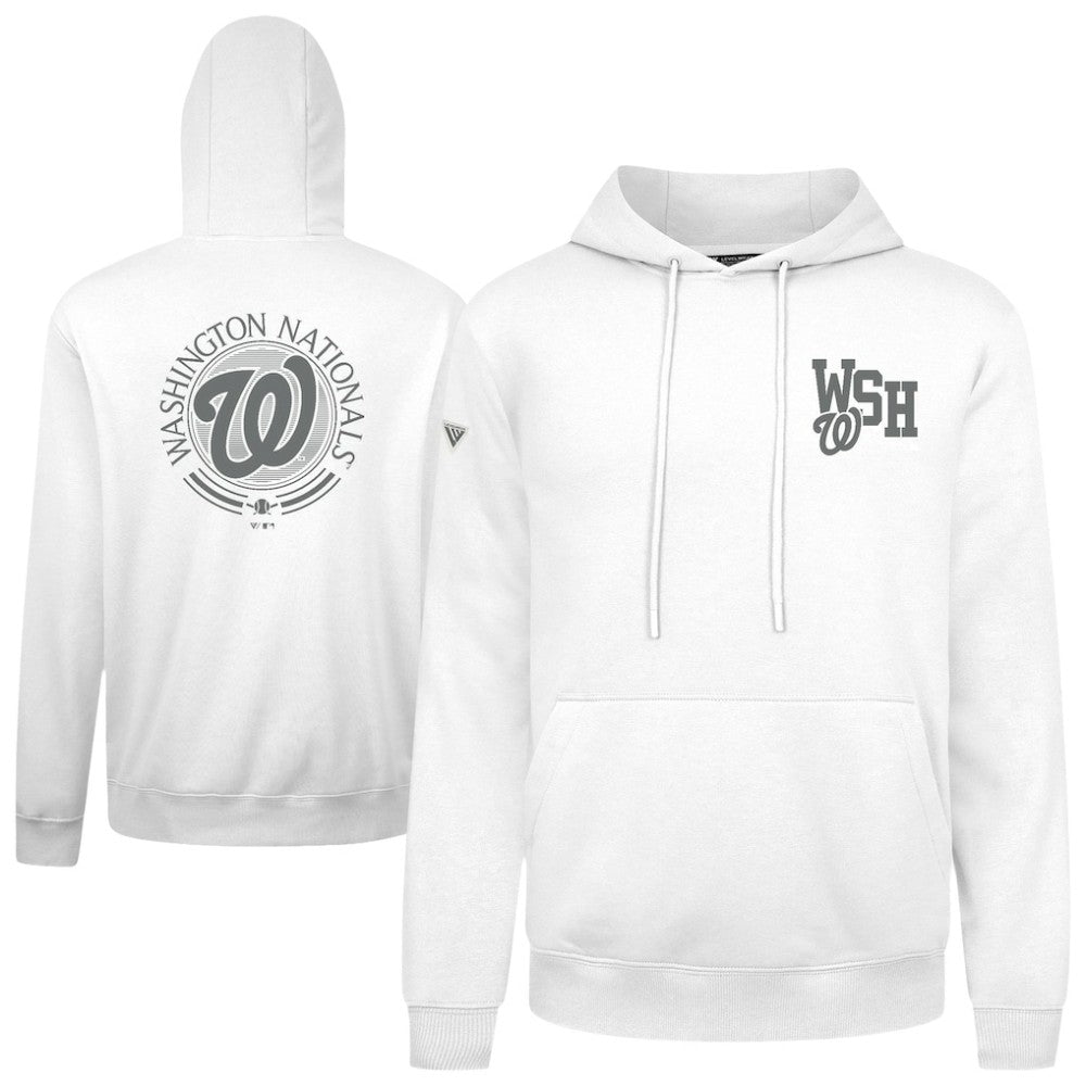 Washington Nationals Levelwear Podium Grain Hoodie - White Hoodies