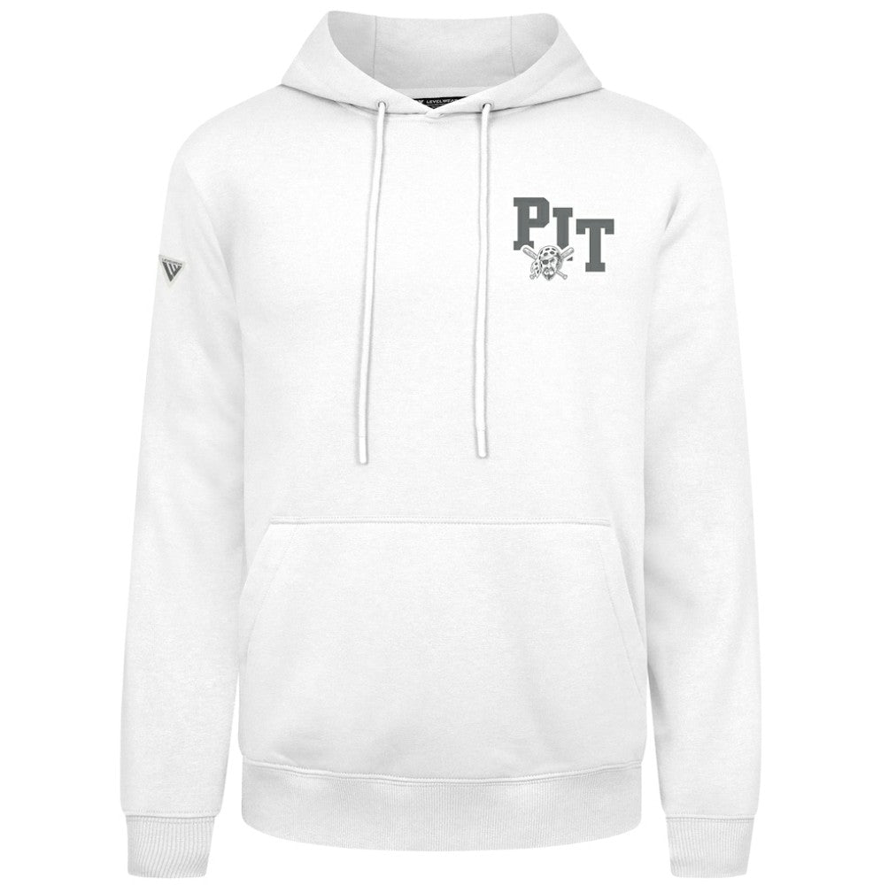 Pittsburgh Pirates Levelwear Podium Grain Hoodie - White Hoodies