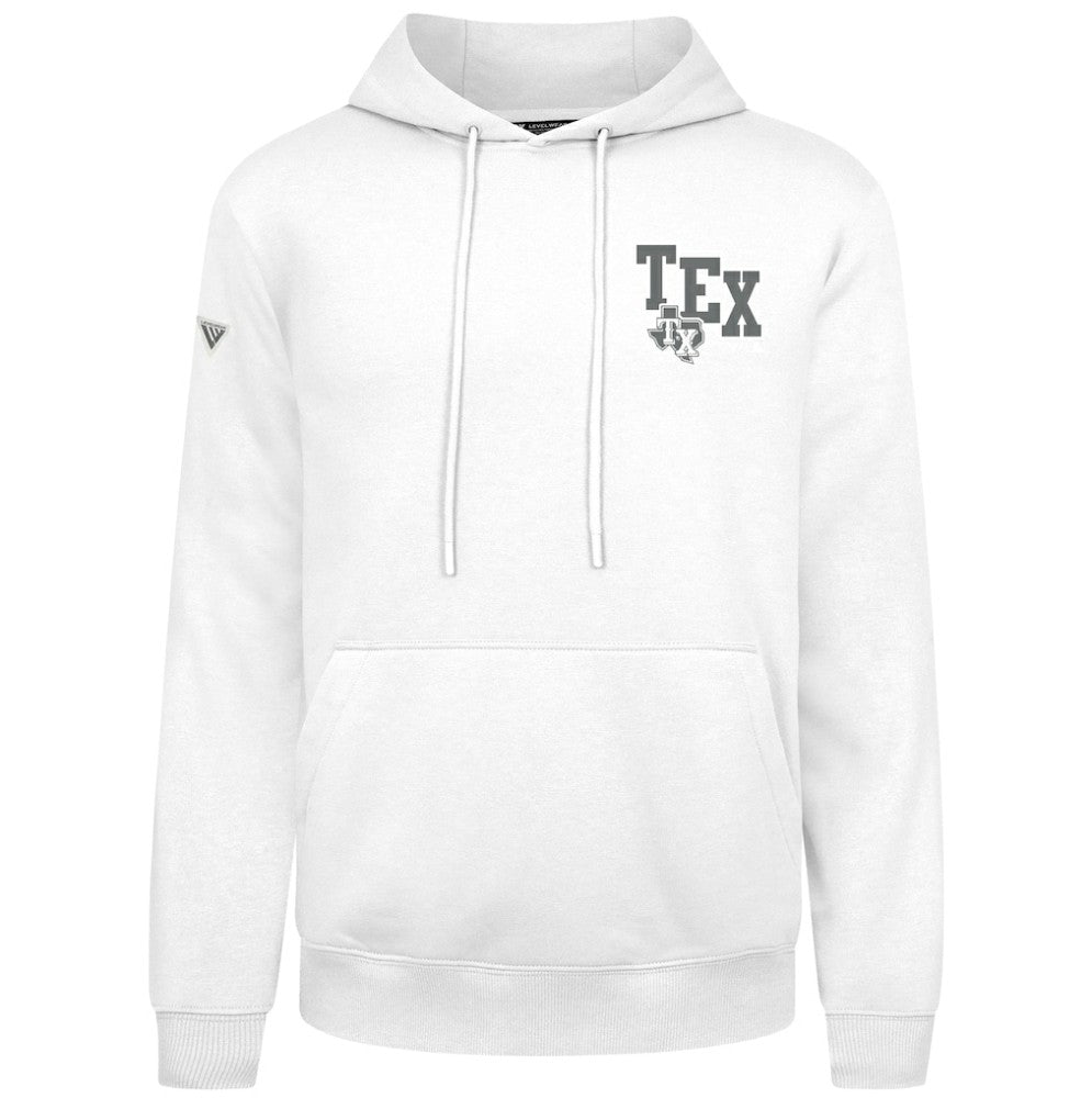 Texas Rangers Levelwear Podium Grain Hoodie - White Hoodies