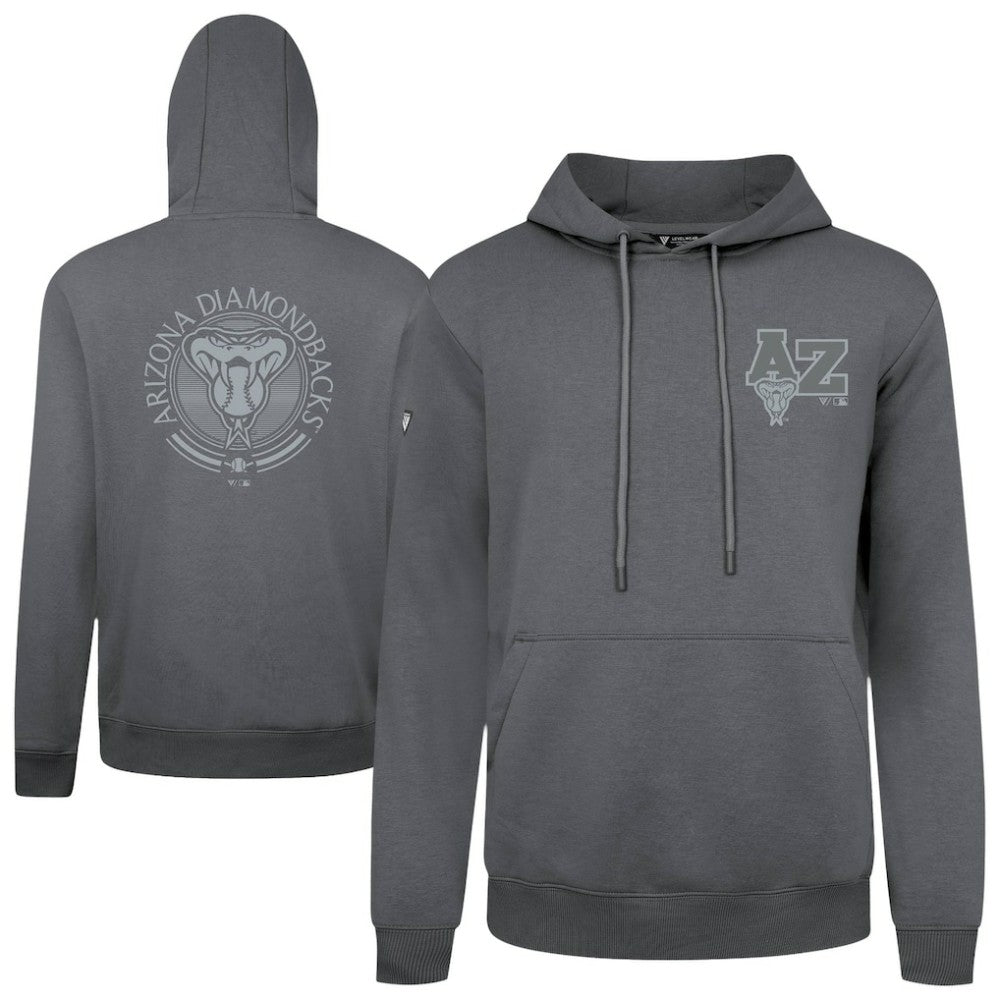 Arizona Diamondbacks Levelwear Podium Grain Hoodie - Gray Hoodies