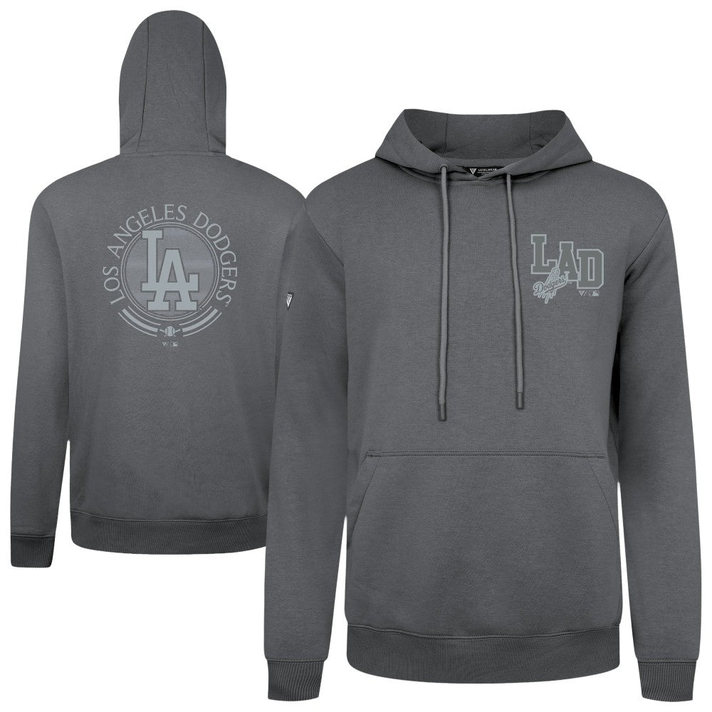 Los Angeles Dodgers Levelwear Podium Grain Hoodie - Gray Hoodies
