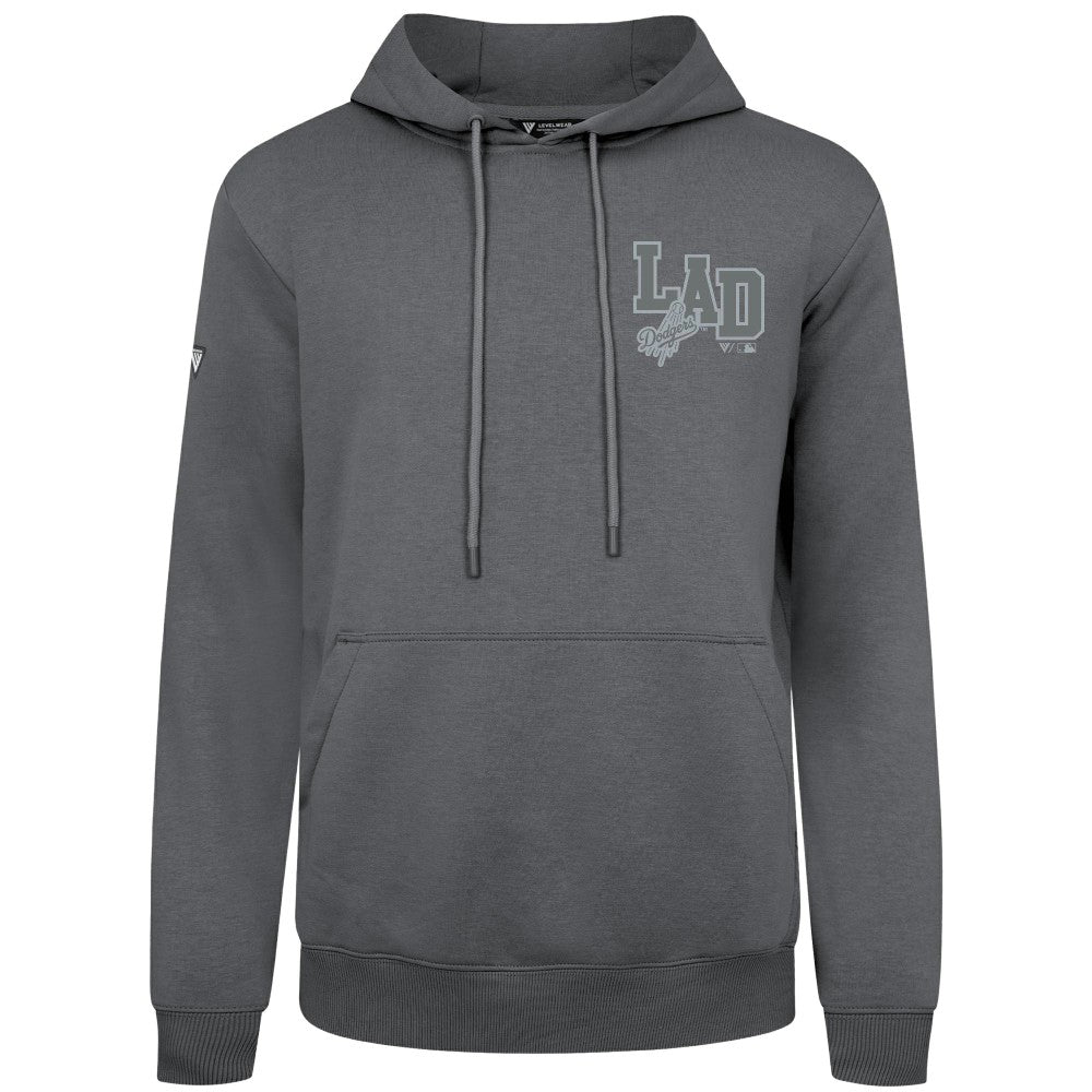 Los Angeles Dodgers Levelwear Podium Grain Hoodie - Gray Hoodies