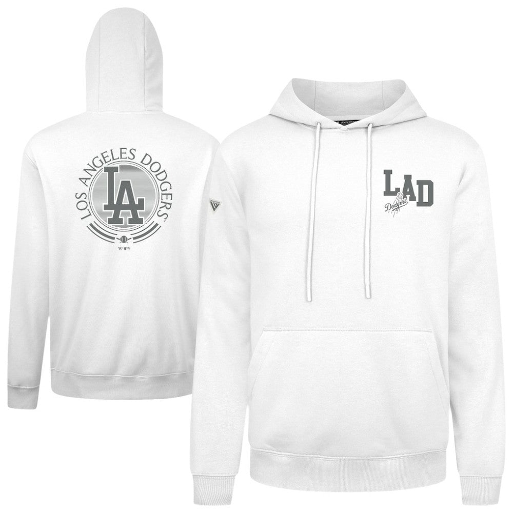 Los Angeles Dodgers Levelwear Podium Grain Hoodie - White Hoodies