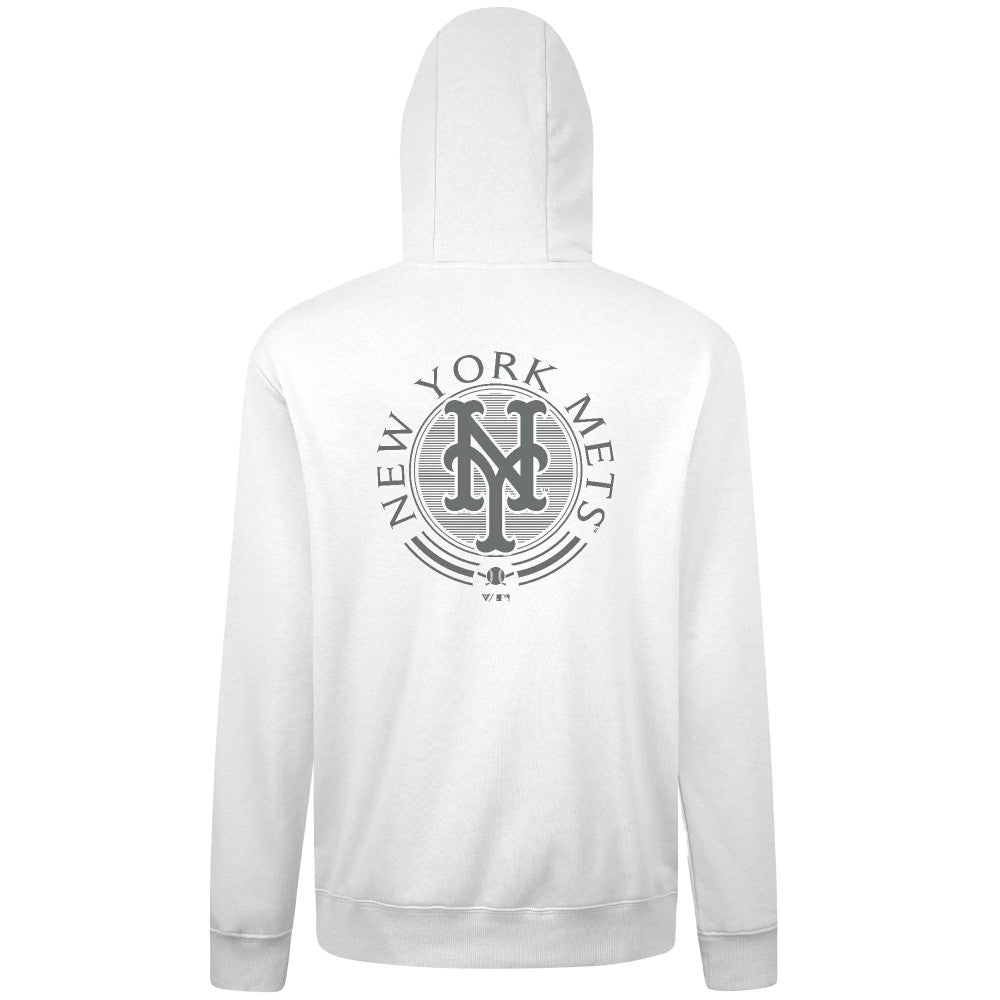 New York Mets Levelwear Podium Grain Hoodie - White Hoodies