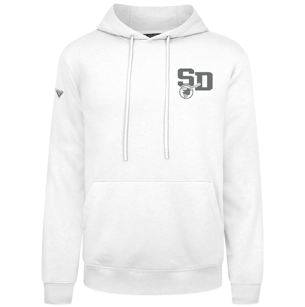 San Diego Padres Levelwear Podium Grain Hoodie - White Hoodies