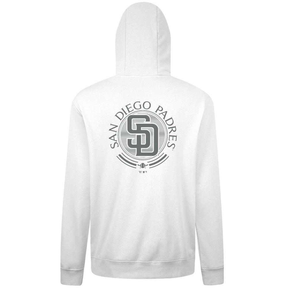 San Diego Padres Levelwear Podium Grain Hoodie - White Hoodies