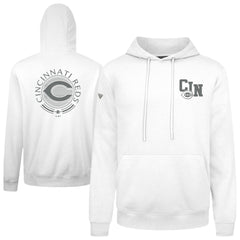 Cincinnati Reds Levelwear Podium Grain Hoodie - White Hoodies