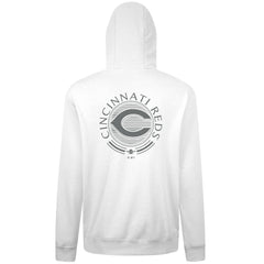 Cincinnati Reds Levelwear Podium Grain Hoodie - White Hoodies