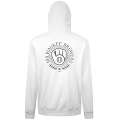 Milwaukee Brewers Levelwear Podium Grain Hoodie - White Hoodies