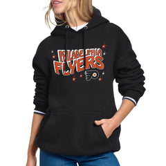 NHL Philadelphia Flyers Starter Women's Fireworks Fleece Hoodie - Black