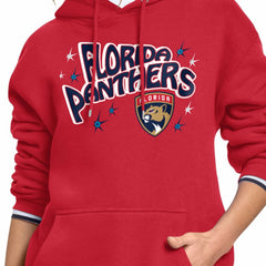 NHL Florida Panthers Starter Women's Fireworks Fleece Hoodie - Red