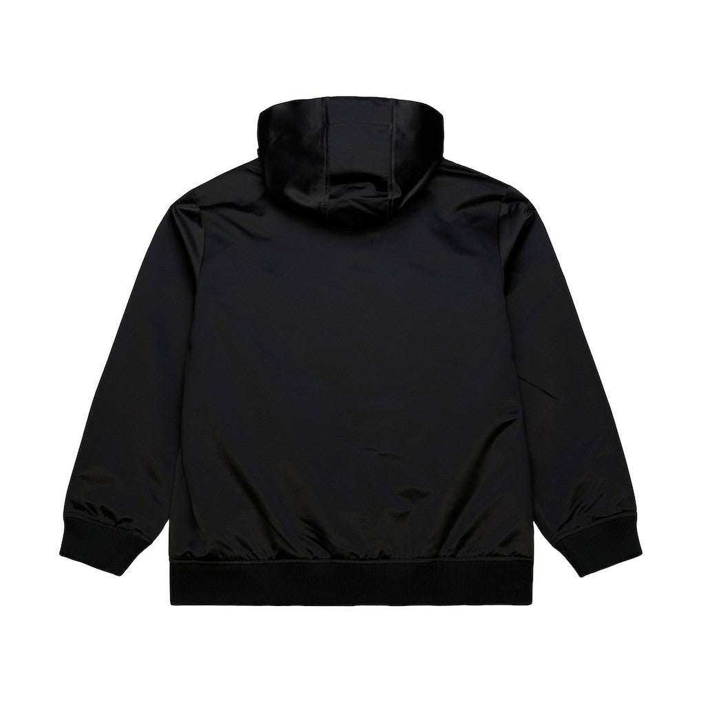 Cleveland Cavaliers Hardwood Classics Nights Walk the Tunnel Satin Bomber Full-Snap Hooded Jacket Black